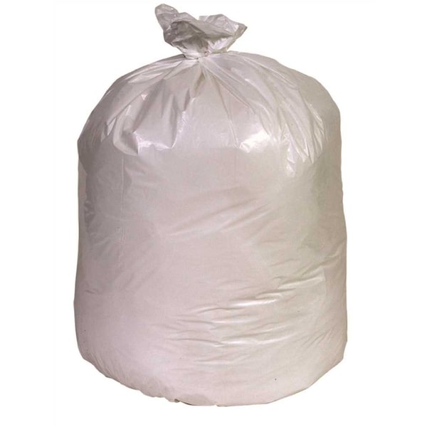 33 Gal. 0.74 mil 33 in. x 39 in. White Can Liner, 150PK